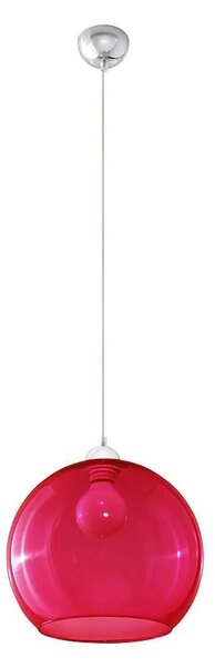 Szklana okrągła lampa wisząca N1-R14