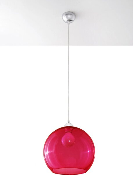 Szklana okrągła lampa wisząca N1-R14