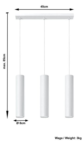 Potrójna lampa wisząca S4-M00