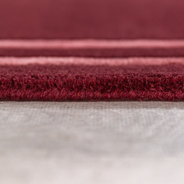 Bordowy wełniany dywan tkany ręcznie 120x170 cm Gatsby – Flair Rugs
