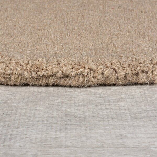 Szarobeżowy wełniany dywan tkany ręcznie 120x170 cm Mia Ellipse – Flair Rugs
