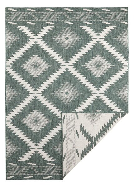 Zielono-kremowy dywan odpowiedni na zewnątrz NORTHRUGS Malibu, 150x80 cm