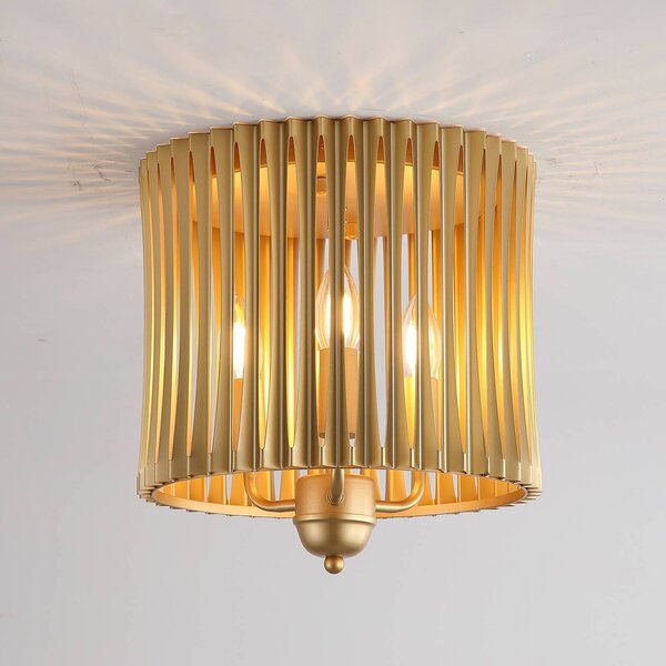 Searchlight Lampa sufitowa Split, możliwość ściemniania, mosiężny / złoty, salon / jadalnia, metal