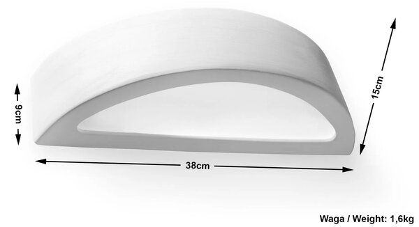 Minimalistyczny kinkiet E299 W6-L25