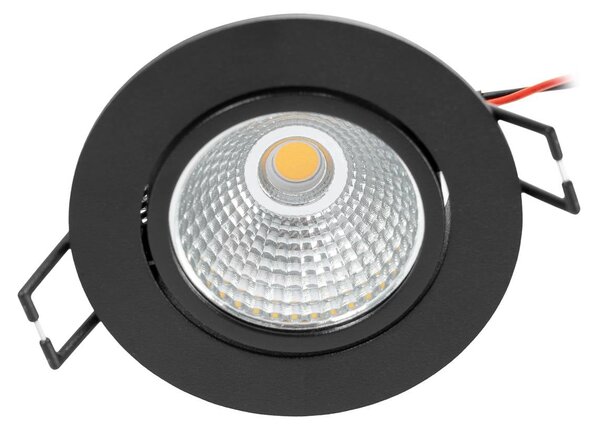 Arcchio LED downlight Zarik czarny, 3000K Arcchio, możliwość ściemniania, czarny, salon / jadalnia, aluminium, nowoczesny