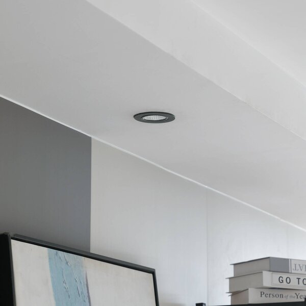 Arcchio LED downlight Zarik czarny, 3000K Arcchio, możliwość ściemniania, czarny, salon / jadalnia, aluminium, nowoczesny