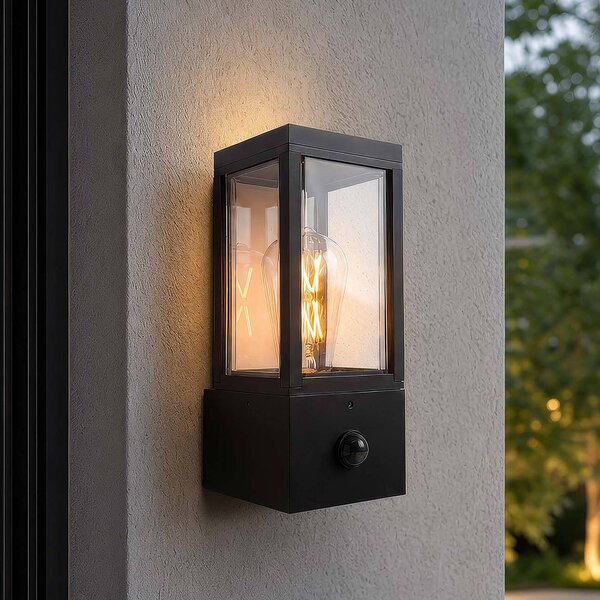 Searchlight Kinkiet zewnętrzny Dubai, czarny, tworzywo sztuczne, nowoczesny