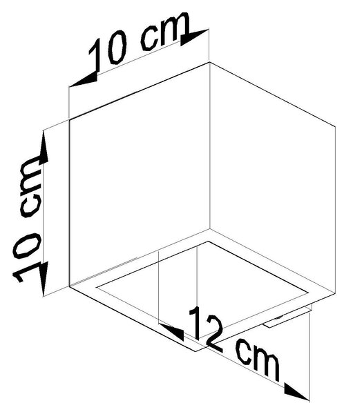 Loftowy kinkiet betonowy E717 M3-K47