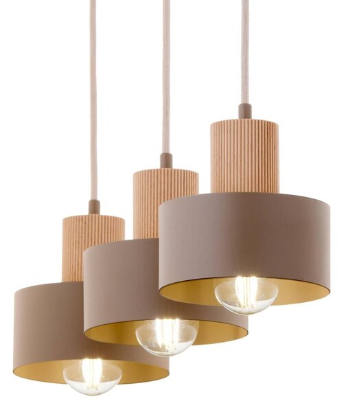 Lampa wisząca Rif SIGMA, możliwość ściemniania, kremowy / amber, salon / jadalnia, metal, nowoczesny