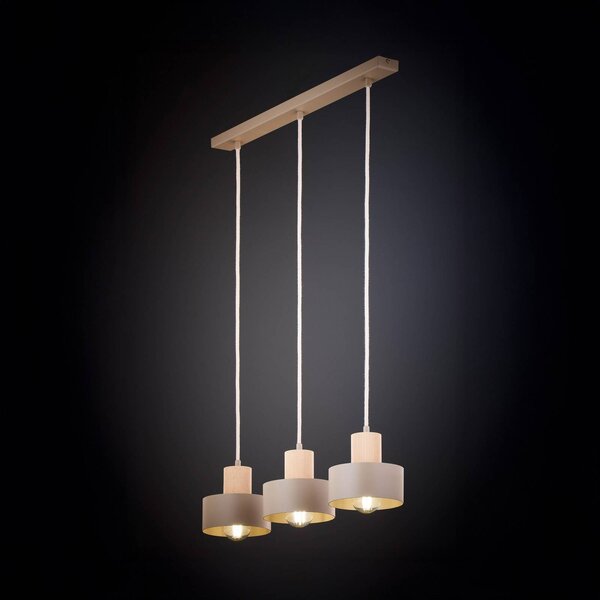 Lampa wisząca Rif SIGMA, możliwość ściemniania, kremowy / amber, salon / jadalnia, metal, nowoczesny