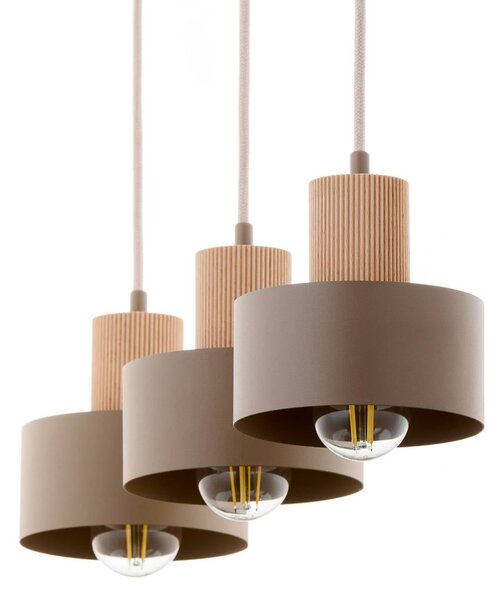 Lampa wisząca Rif SIGMA, możliwość ściemniania, kremowy / amber, salon / jadalnia, metal, nowoczesny