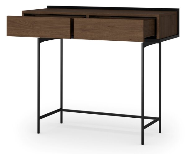 Toaletka Zenar 100 cm z szufladami - orzech elegant / czarny