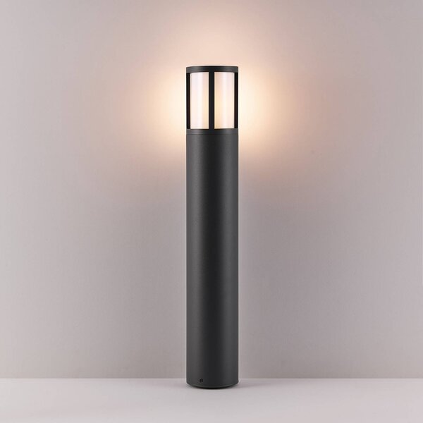Deko-Light Słupek oświetleniowy Facado II, możliwość ściemniania, aluminiowy / szary / cynkowy, aluminium