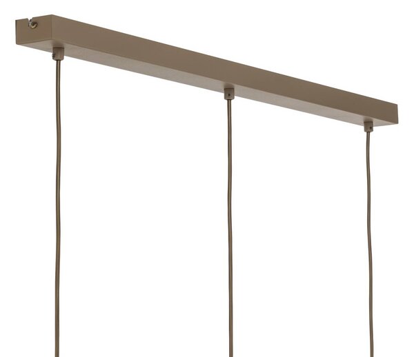 Lampa wisząca Funda Luminex, możliwość ściemniania, kremowy / amber, salon / jadalnia, metal, skandynawski