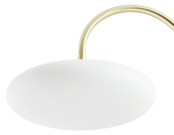 Lampa stojąca Tenebra Lucande, możliwość ściemniania, mosiężny / złoty, salon / jadalnia, mosiądz, nowoczesny