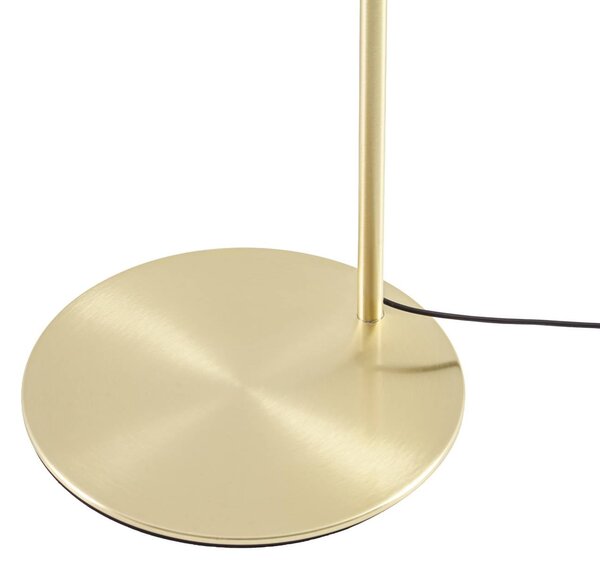 Lampa stojąca Tenebra Lucande, możliwość ściemniania, mosiężny / złoty, salon / jadalnia, mosiądz, nowoczesny