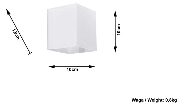 Szklany minimalistyczny kinkiet E732 G3-P88