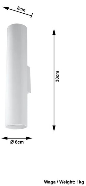 Minimalistyczny podłużny kinkiet S5-W85