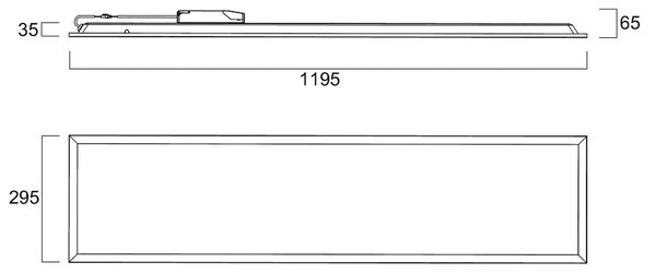 Sylvania Panel LED do zabudowy QUANTUM, biały, 120 x 30 cm, DALI, 26 W, UGR19, IP54 możliwość ściemniania, biały / opal, biuro, metal