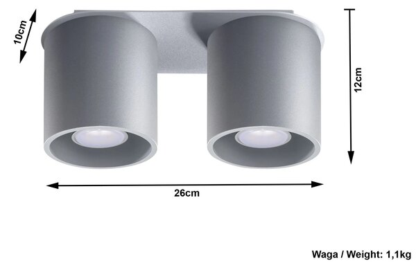 Podwójny plafon LED C8-F73