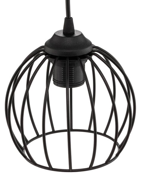 HELAM Lampa wisząca Cumera, możliwość ściemniania, czarny, salon / jadalnia, metal, nowoczesny