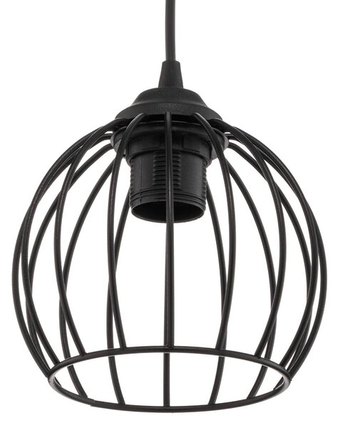 HELAM Lampa wisząca Cumera, możliwość ściemniania, czarny, salon / jadalnia, metal, nowoczesny