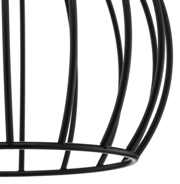 HELAM Lampa wisząca Cumera, możliwość ściemniania, czarny, salon / jadalnia, metal, nowoczesny