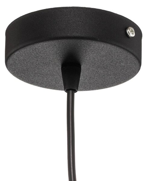 HELAM Lampa wisząca Cumera, możliwość ściemniania, czarny, salon / jadalnia, metal, nowoczesny