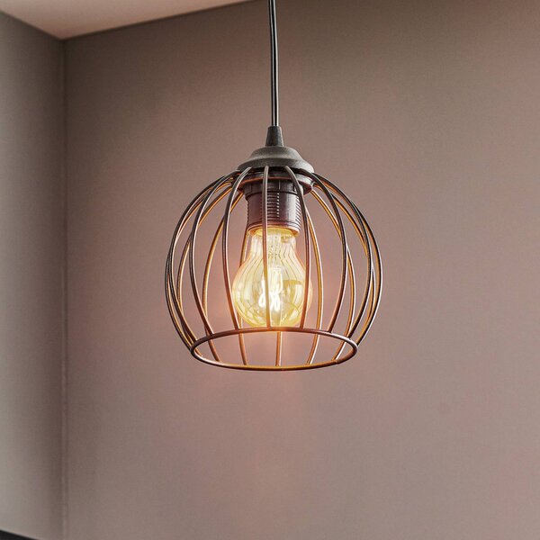 HELAM Lampa wisząca Cumera, możliwość ściemniania, czarny, salon / jadalnia, metal, nowoczesny