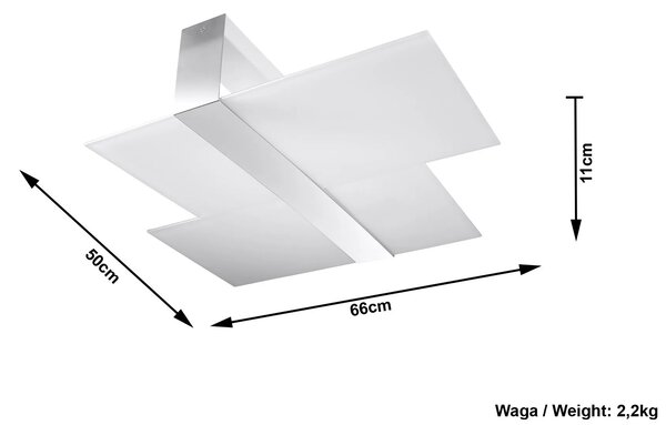 Szklany elegancki plafon E764-Masimi