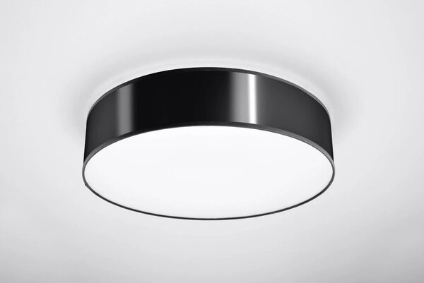 Okrągły czarny plafon LED E779 D6-W25