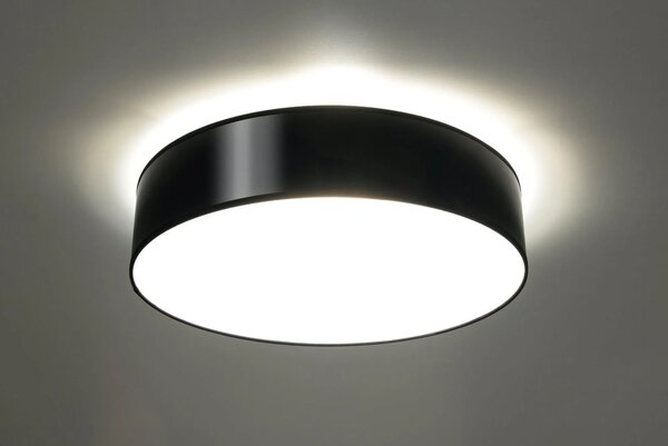 Okrągły czarny plafon LED E779 D6-W25