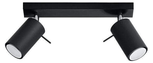 Halogenowy plafon LED czarny H6-W81
