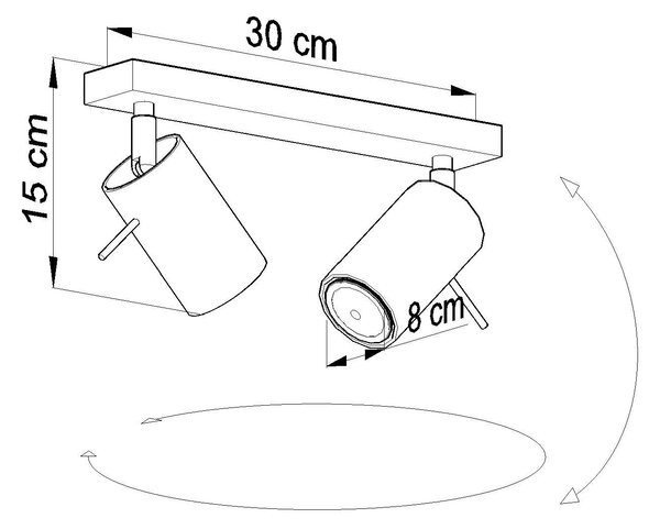 Minimalistyczny plafon LED B6-W67