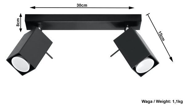 Minimalistyczny plafon LED D1-T08