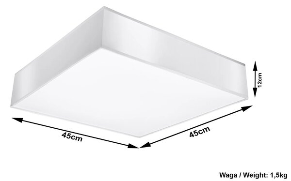 Kwadratowy minimalistyczny plafon S3-D33
