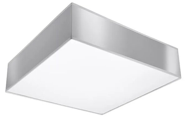 Minimalistyczny kwadratowy plafon szary H8-T19
