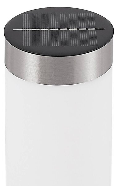 Lindby Lampa solarna LED Sirita, zestaw 2 sztuk Sirita, aluminiowy / szary / cynkowy, stal szlachetna, nowoczesny