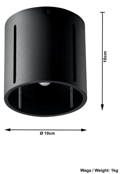 Okrągły plafon tuba LED Z5-K88