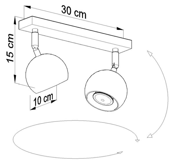 Regulowany plafon LED Z2-C04