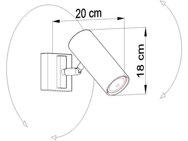 Regulowany plafon LED Z9-K89