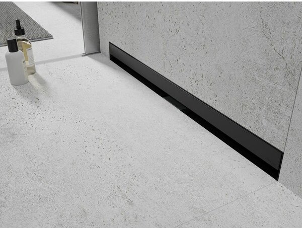 Mexen Flat Wall odpływ liniowy ścienny 2w1 50 cm, czarny - 1730050