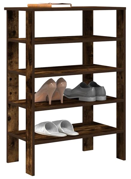 Półka na buty, przydymiony dąb, 61x32x87,5 cm