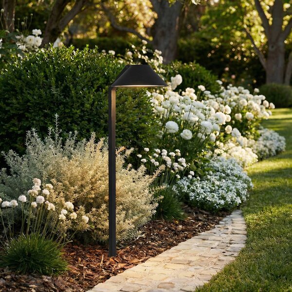 Lindby Lampa z grotem ziemnym LED Capelo, czarna, metalowa, 77 cm Capelo, czarny, aluminium, nowoczesny