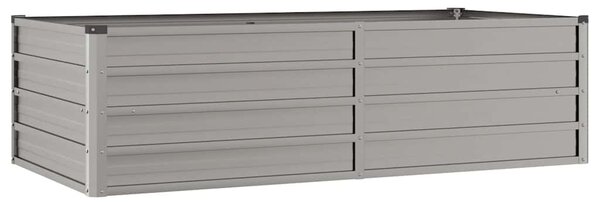 Podwyższona donica, rdzawa, 160x80x45 cm, stal kortenowska
