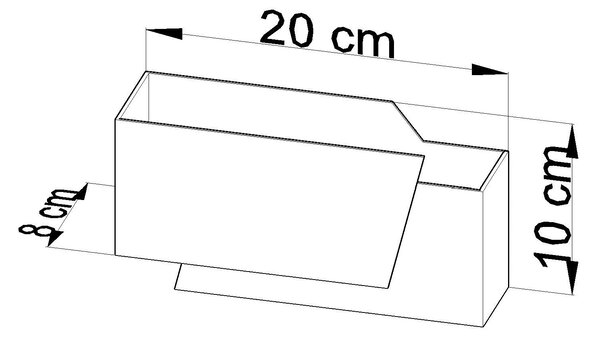 Minimalistyczny kinkiet E743 C3-L17