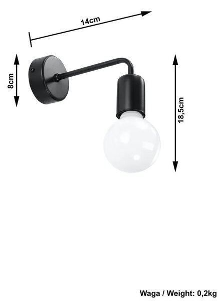 Kinkiet loftowy H0-R90