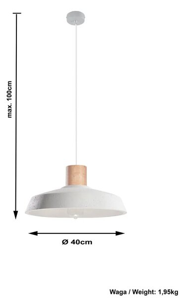 Industrialna lampa wisząca 3X E833 R0-C24