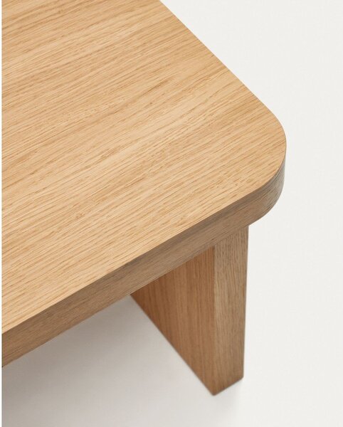Stolik w dekorze dębu w naturalnym kolorze 89x62 cm Oaq – Kave Home