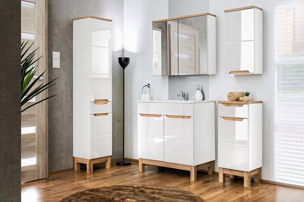 Zestaw mebli łazienkowych z umywalką 60 cm F4-K44